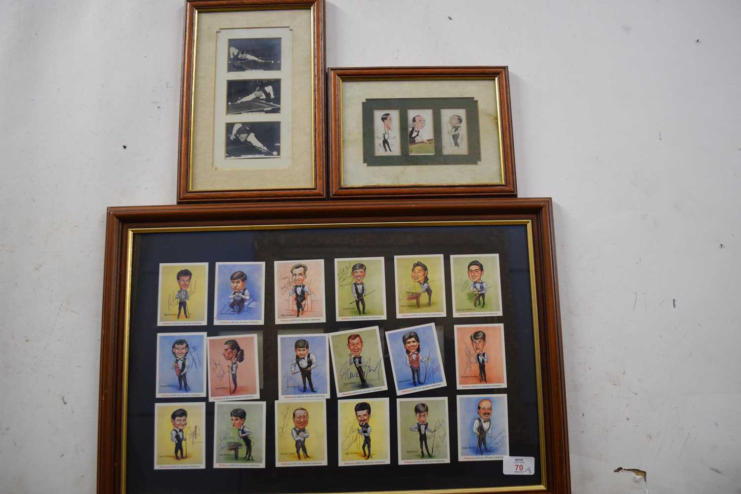 Lot 70 - Framed set of Embassy & Regal Snooker...