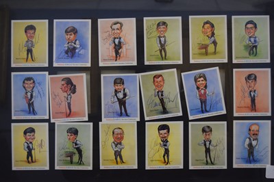 Lot 70 - Framed set of Embassy & Regal Snooker...