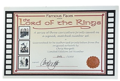 Lot 86 - A set of three limited edition Lord of the...