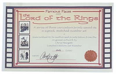 Lot 86 - A set of three limited edition Lord of the...