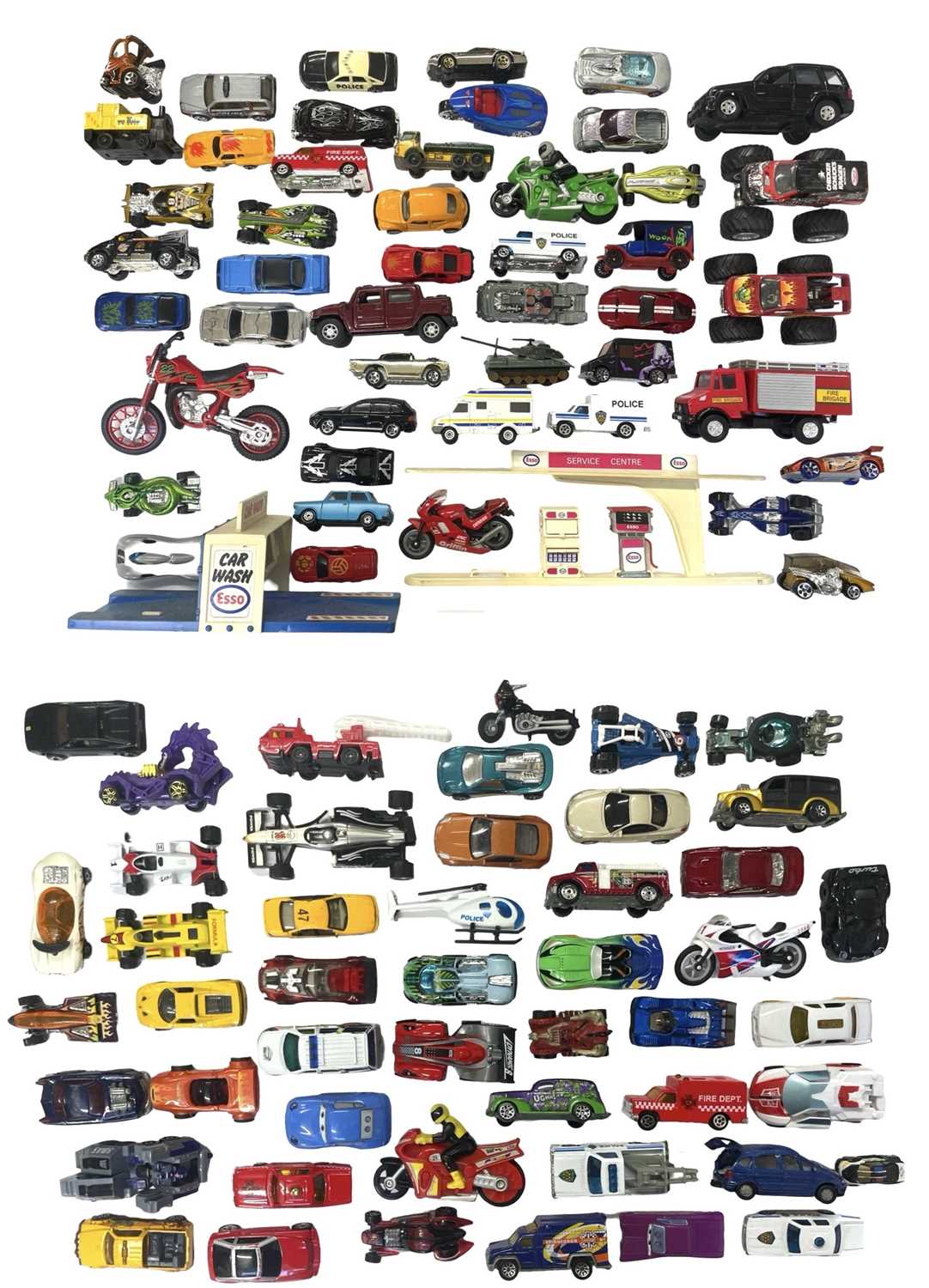 Lot 105 - A mixed lot of various die-cast cars, to...