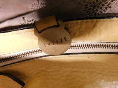 Lot 134 - A Mulberry handbag, the pale yellow leather...