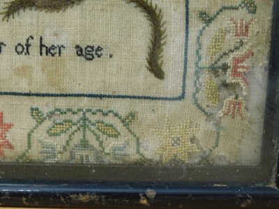 Lot 183 - A George III sampler, the four verse religious...