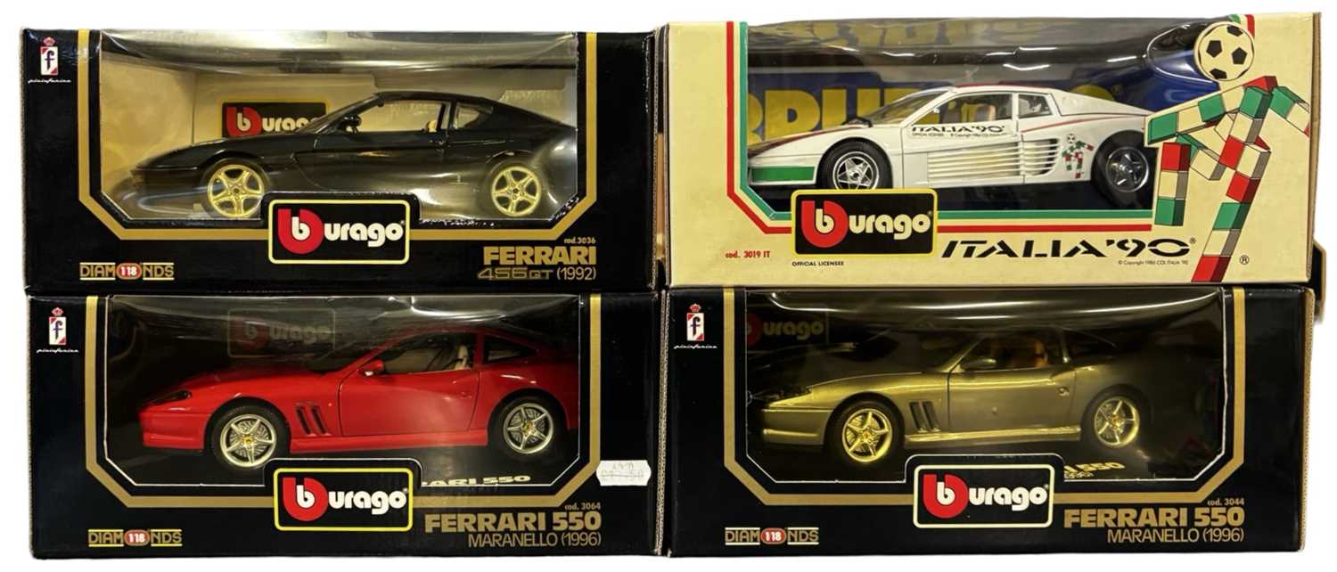 Lot 64 - Three boxed Bburago 1:18 scale Ferrari models