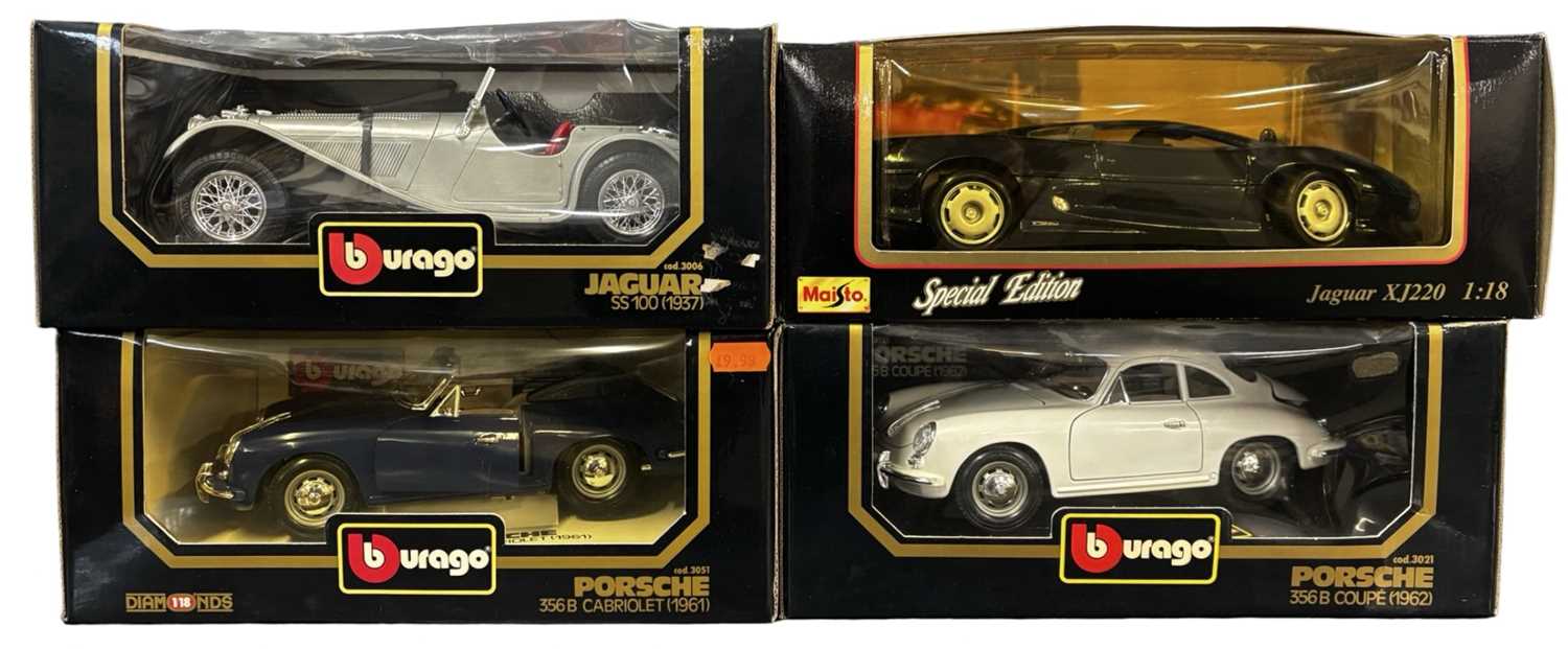 Lot 66 - Four boxed Bburago 1:18 scale models, to...