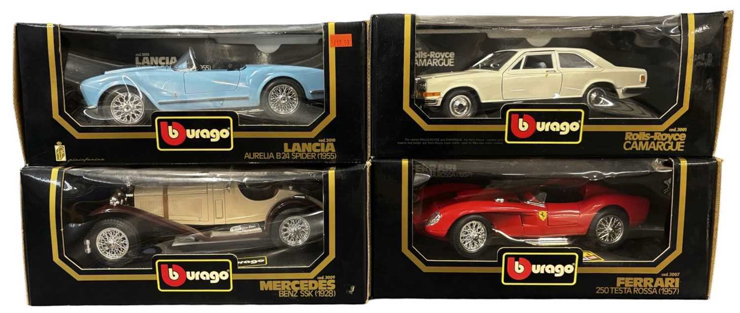 Lot 70 - Four boxed Bburago 1:18 scale models, to...