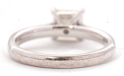Lot 4 - An 18ct GIA certified diamond ring, the 1ct...