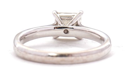 Lot 4 - An 18ct GIA certified diamond ring, the 1ct...