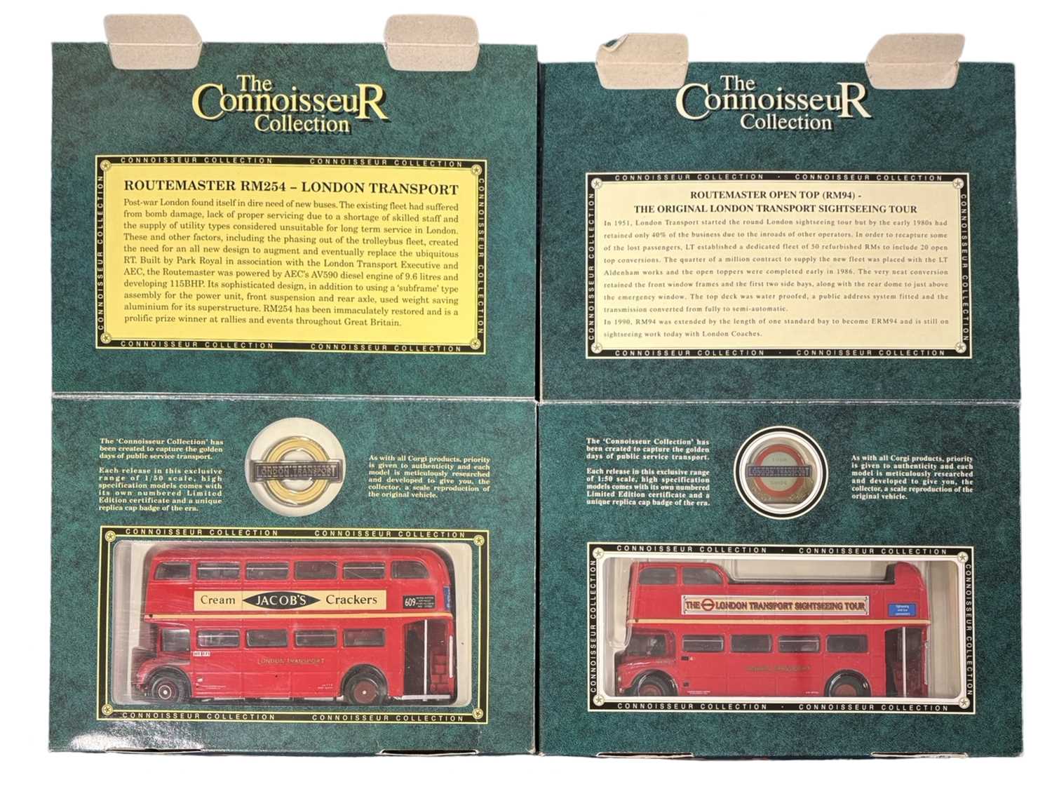 Lot 54 - A pair of boxed Corgi Connoisseur London...