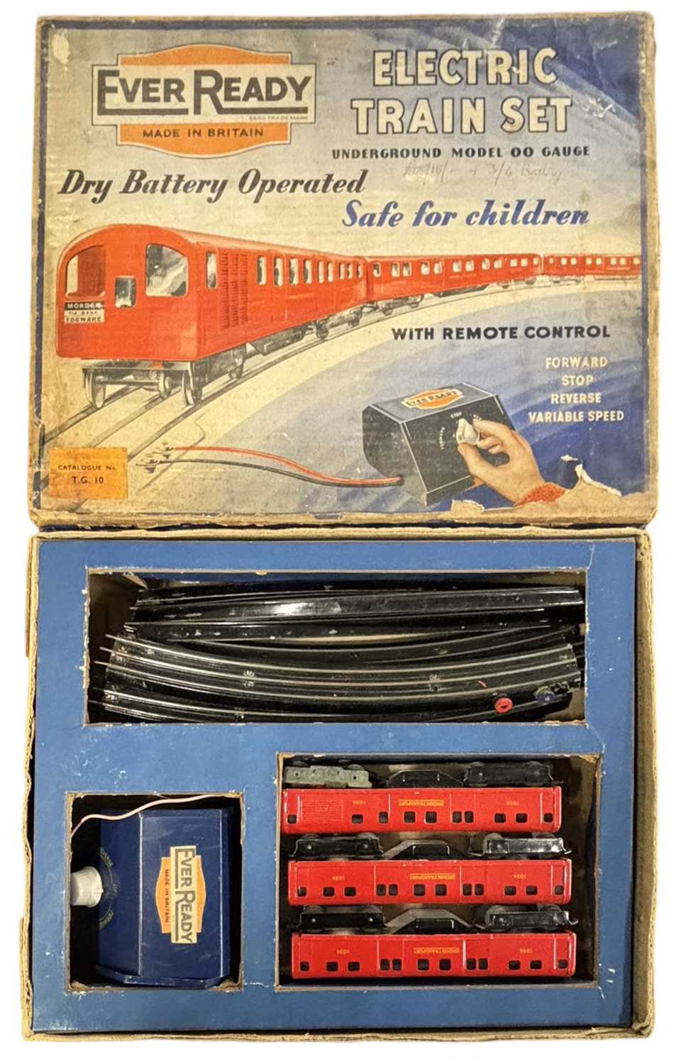 Lot 19 - A boxed Ever Ready Electric Train Set...