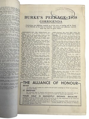 Lot 28 - THE LATE SIR BERNARD BURKE: BURKE'S...