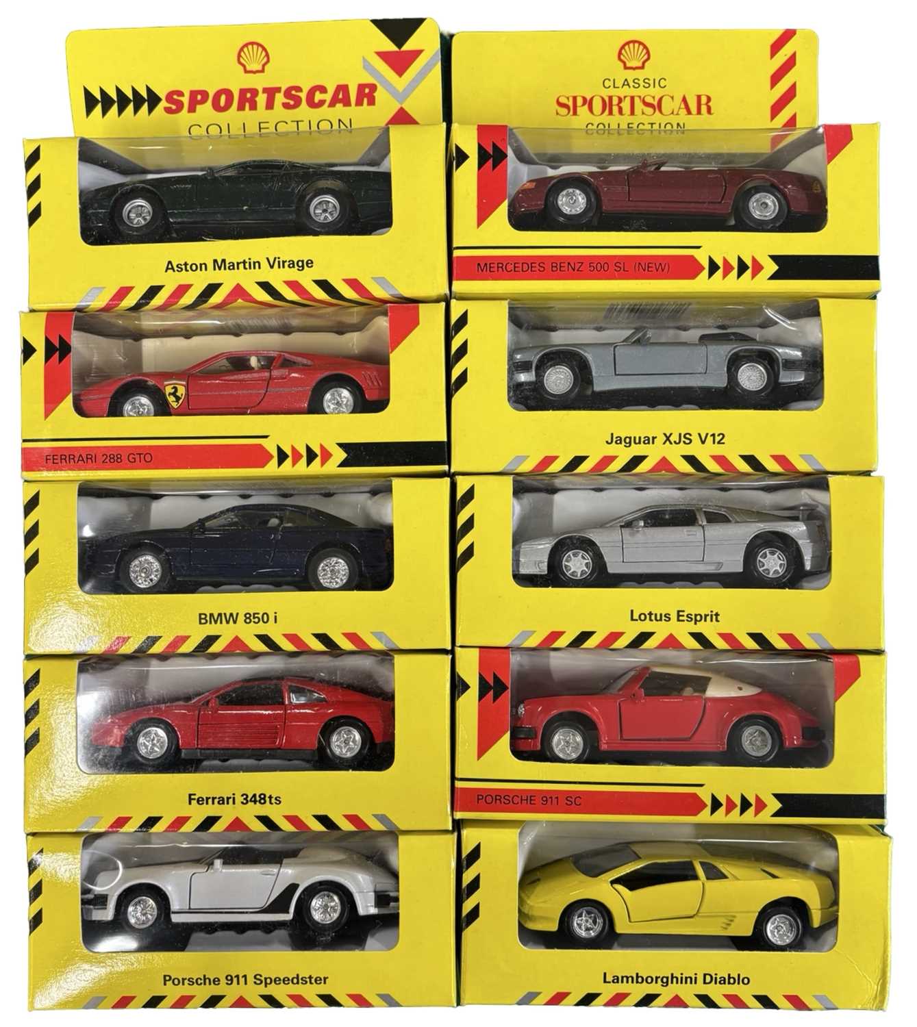 Lot 57 - A collection of boxed Shell Sports cars
