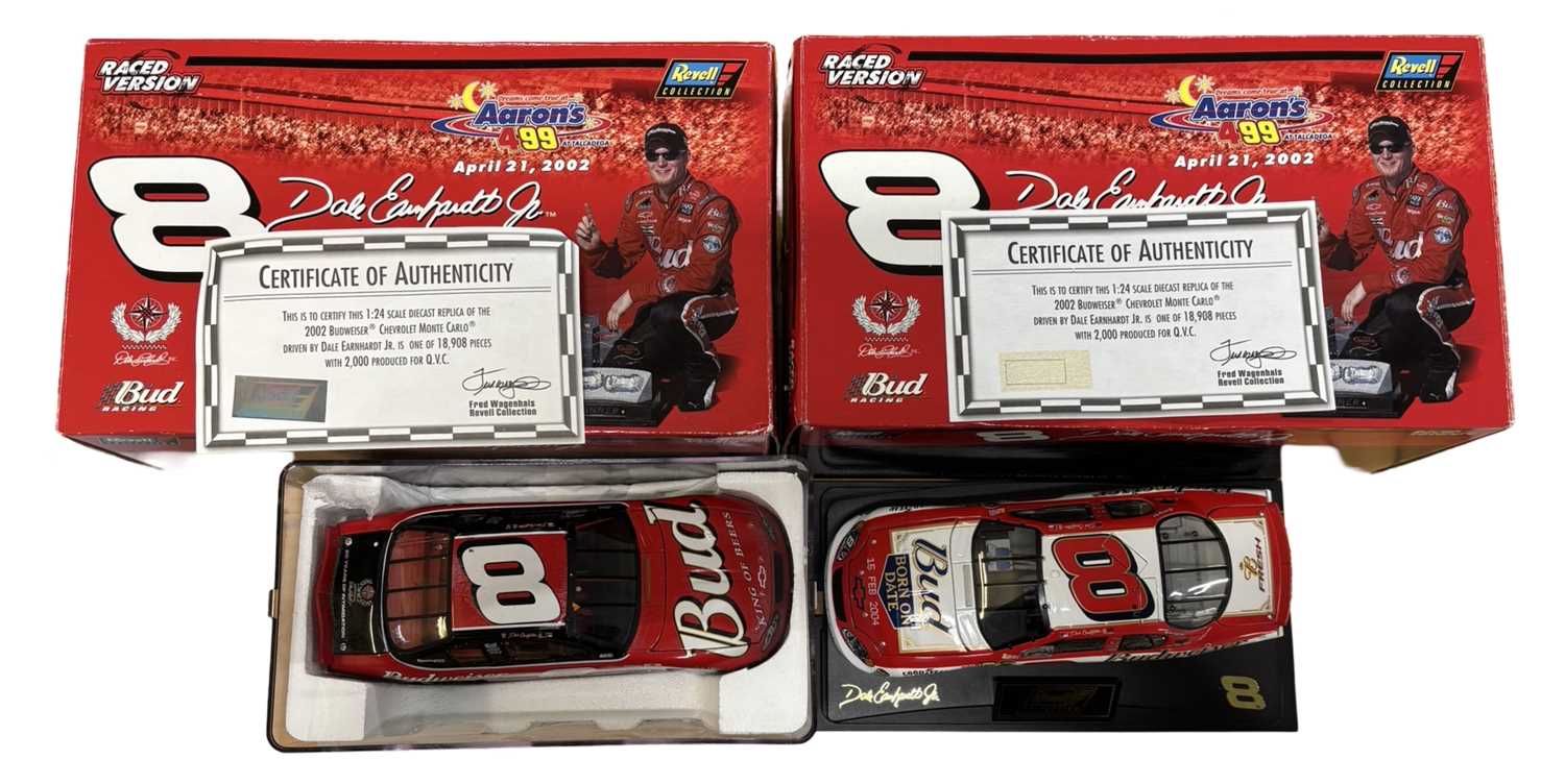 Lot 92 - A pair of boxed 1:24 scale NASCAR models, 2002...