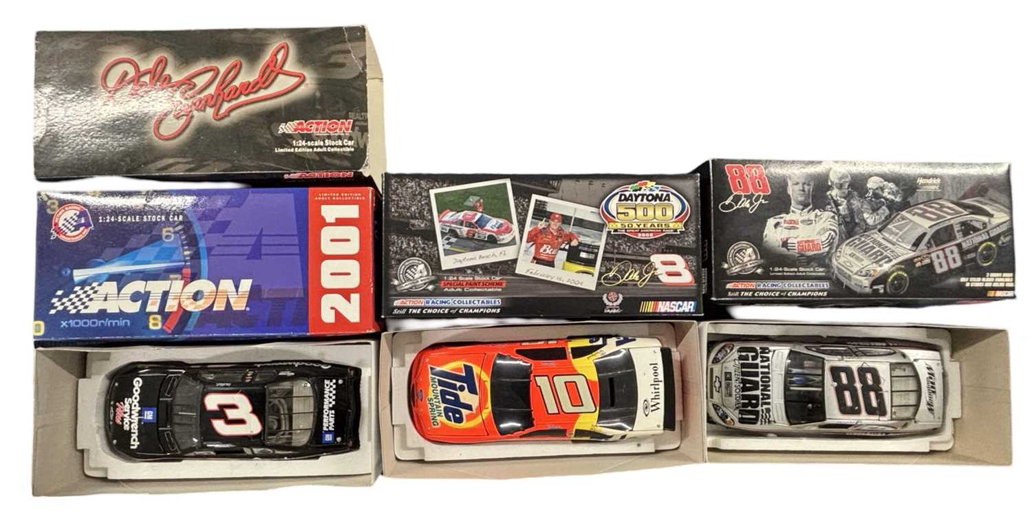 Lot 88 - Three boxed 1:24 scale NASCAR models, to...