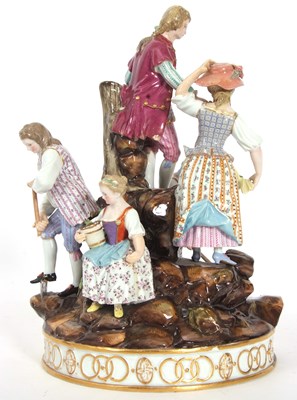 Lot 10 - 19th Century Meissen Group of Flower...