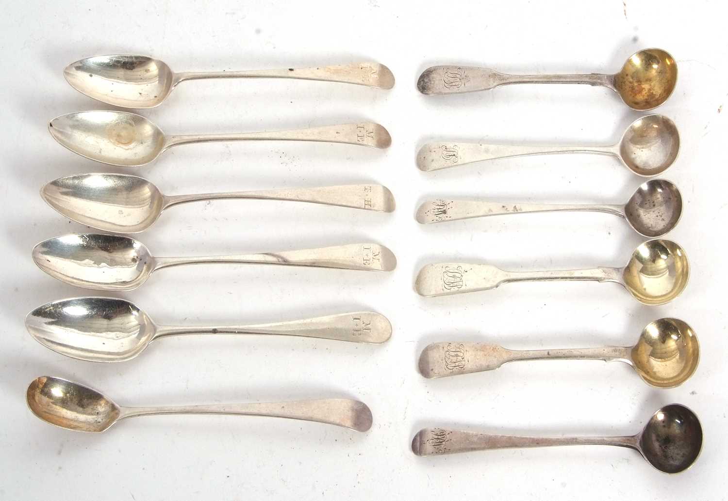 Lot 87 - Mixed Lot: Three Georgian Old English pattern...