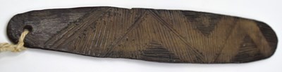 Lot 63 - Aboriginal Bullroarer, 19th century, Central...