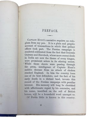 Lot 43 - CAPT G H HUNT: OUTRAM AND HAVELOCK'S PERSIAN...
