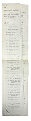 Lot 52 - CAPTAIN R F EDWARDS (Ed): ROLL OF OFFICERS OF...