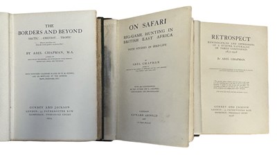 Lot 90 - ABEL CHAPMAN: 3 Titles: ON SAFARI, London,...