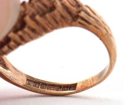 Lot 30 - A 9ct citrine ring, the oval citrine with...