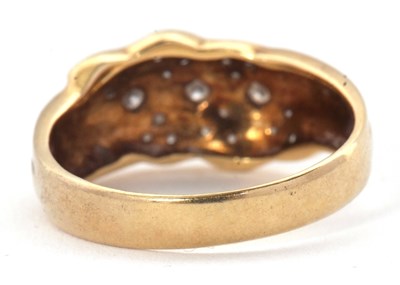 Lot 59 - A diamond ring, set with small round diamonds...