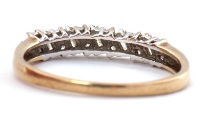 Lot 50 - A 9ct diamond ring, set with round brilliant...