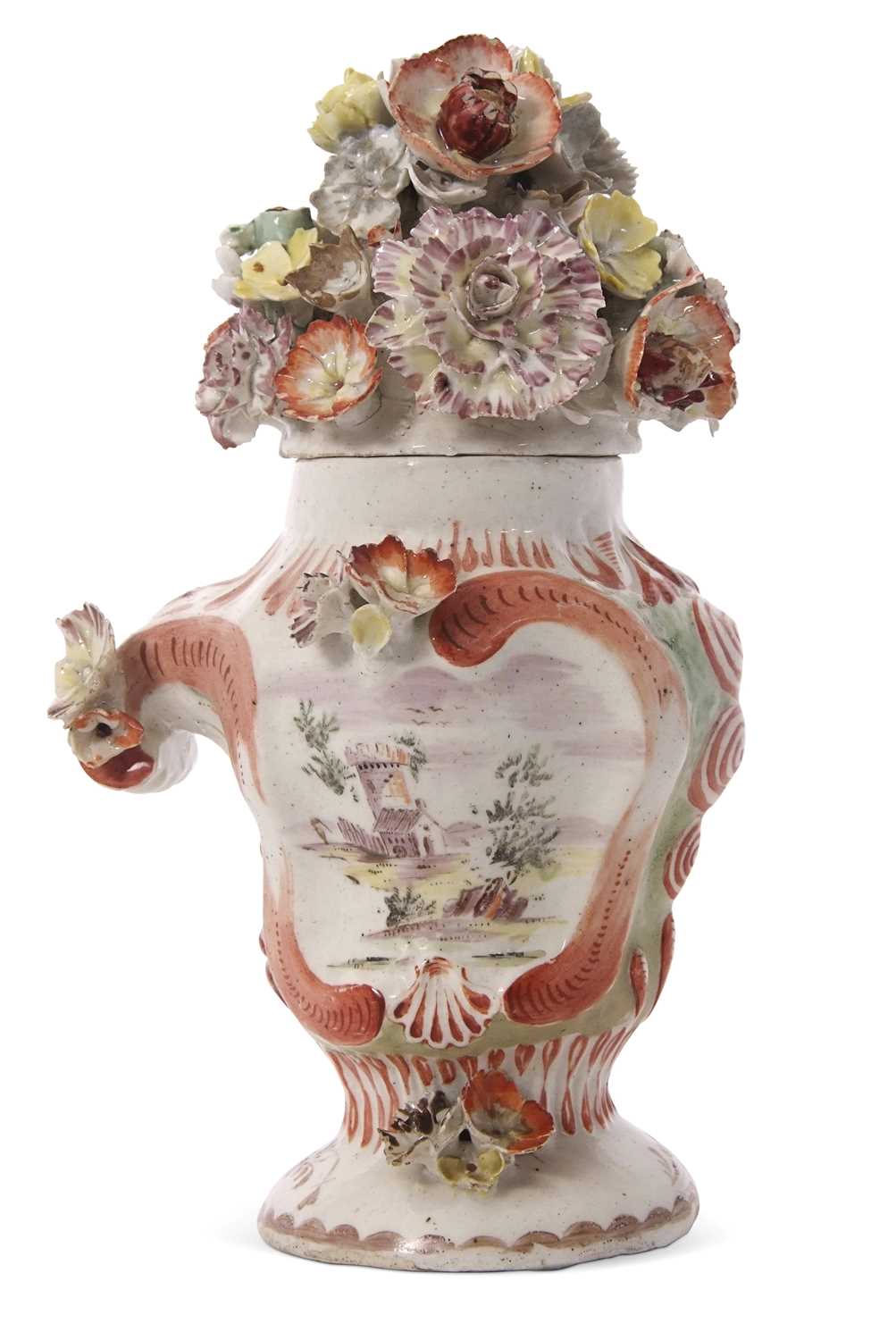 Lot 61 - A very rare Longton Hall or West Pans vase and...