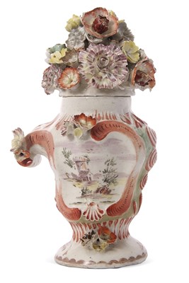 Lot 61 - A very rare Longton Hall or West Pans vase and...