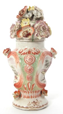 Lot 61 - A very rare Longton Hall or West Pans vase and...