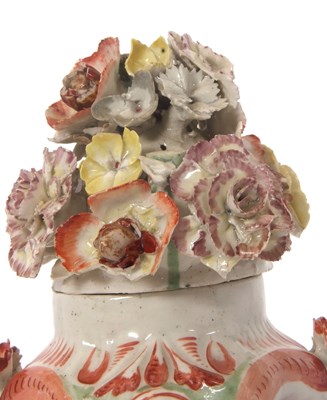 Lot 61 - A very rare Longton Hall or West Pans vase and...