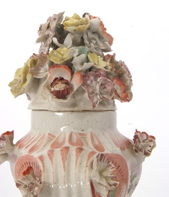 Lot 61 - A very rare Longton Hall or West Pans vase and...