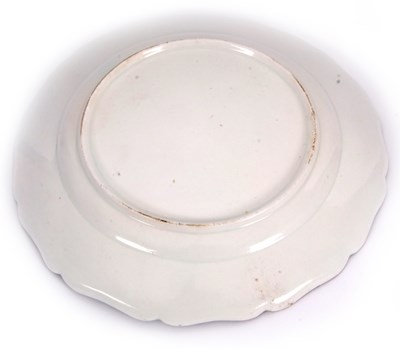 Lot 39 - Rare Bow porcelain plate C.1765 decorated in...