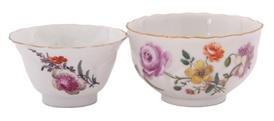 Lot 36 - Meissen Dish c.1750 and a small bowl both...