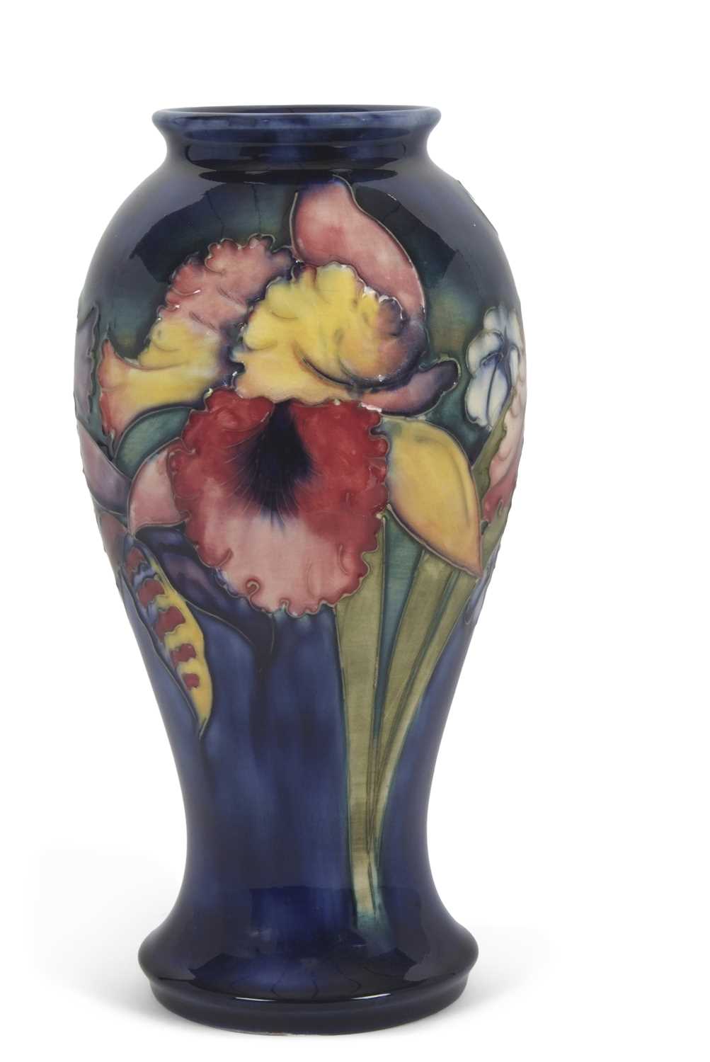 Lot 11 - William Moorcroft Orchid Vase 1930s of...