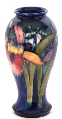 Lot 11 - William Moorcroft Orchid Vase 1930s of...