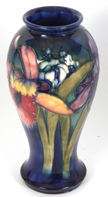 Lot 11 - William Moorcroft Orchid Vase 1930s of...