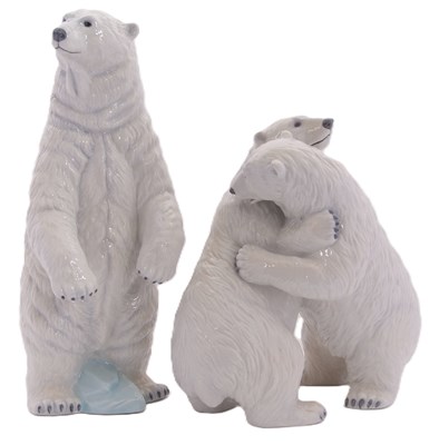 Lot 6 - Royal Copenhagen: Models of Polar Bears Nos:...