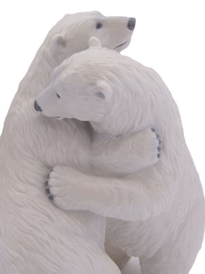 Lot 6 - Royal Copenhagen: Models of Polar Bears Nos:...