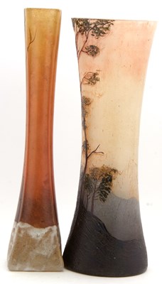 Lot 1 - Two Legras Vases One With Trees in a Snowy...