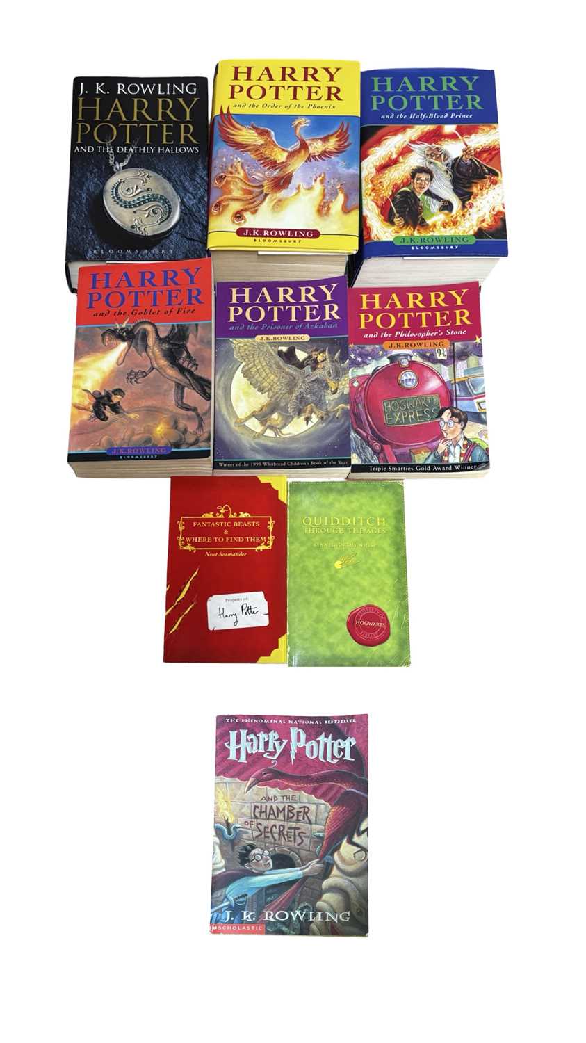 Lot 86 - J K ROWLING; HARRY POTTER series books,...
