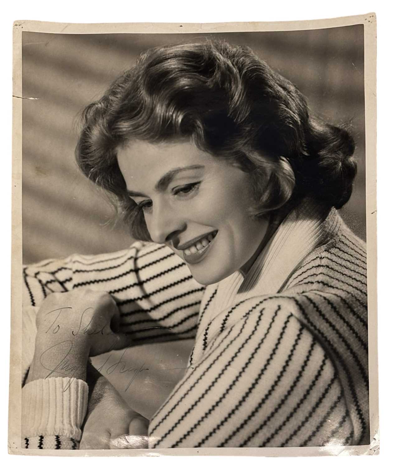 Lot 94 - INGRID BERGMAN: A black and white 8x10...