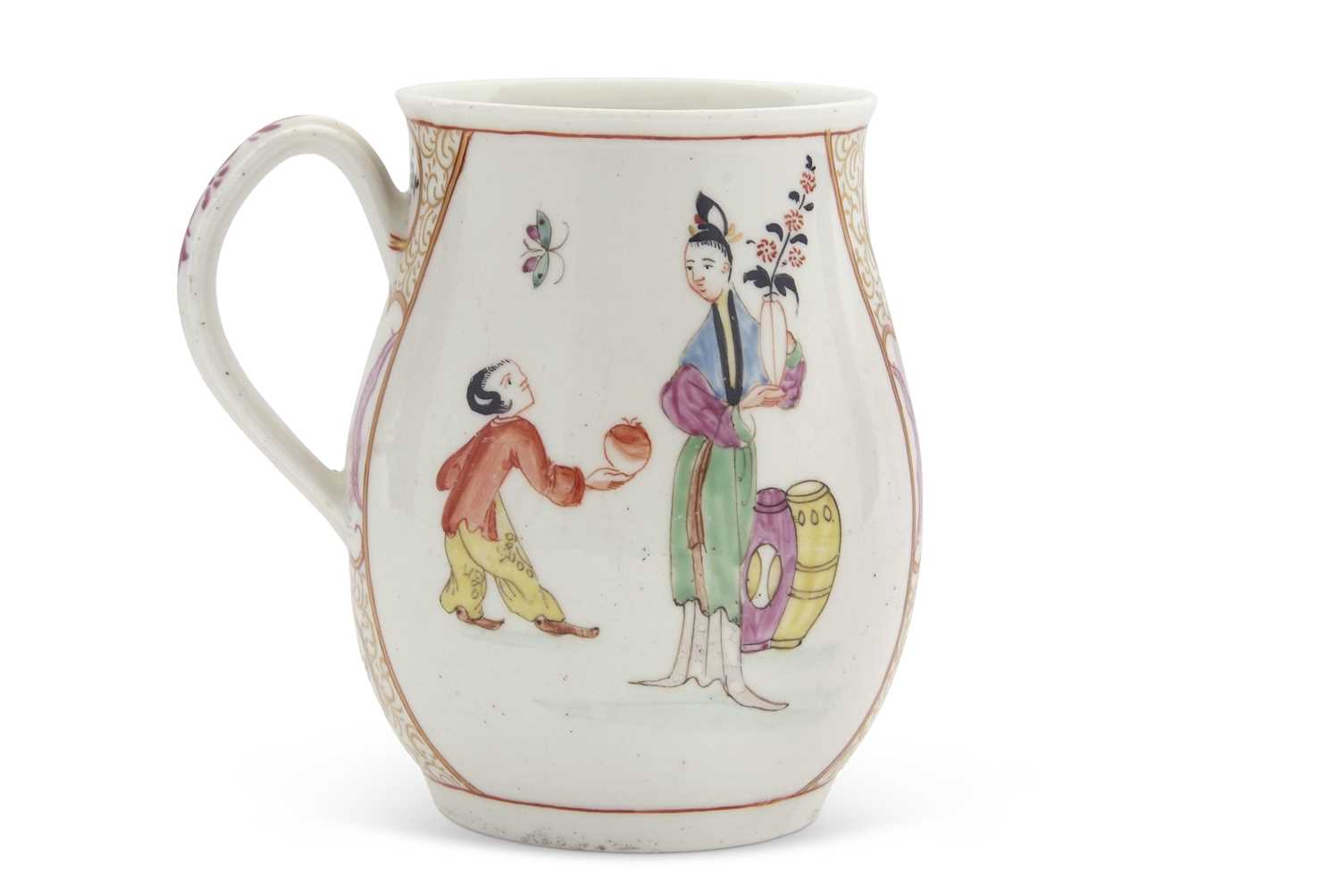 Lot 40 - 18th Century Worcester Bell Shaped Tankard...