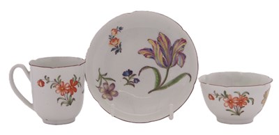 Lot 37 - Rare Worcester C/S and Teabowl Meissen/Chelsea...