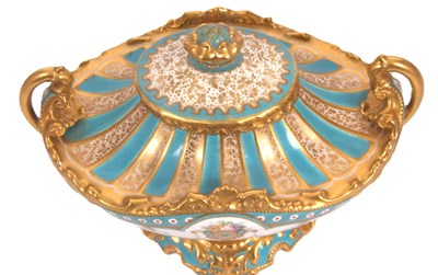 Lot 18 - Royal Crown Derby Vase and Cover by Desire...