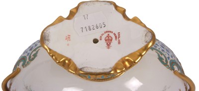Lot 18 - Royal Crown Derby Vase and Cover by Desire...