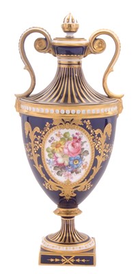 Lot 31 - A Royal Crown Derby vase and cover in...