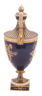 Lot 31 - A Royal Crown Derby vase and cover in...