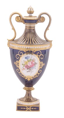 Lot 31 - A Royal Crown Derby vase and cover in...