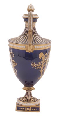 Lot 31 - A Royal Crown Derby vase and cover in...